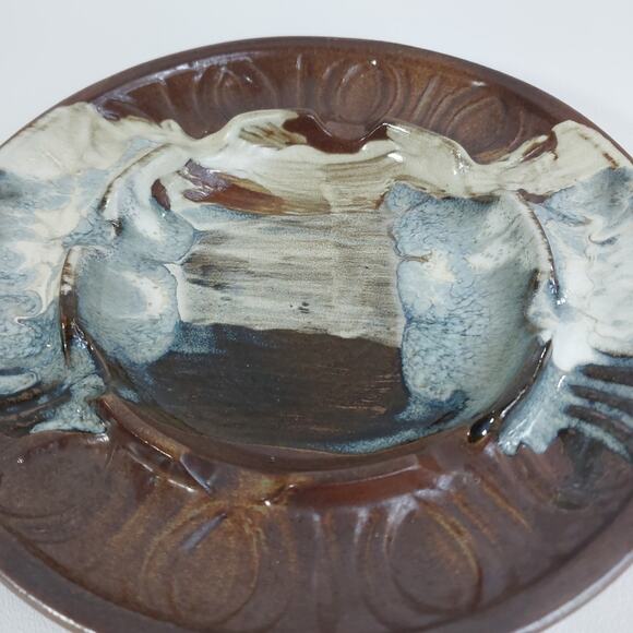 Vintage‎ Pottery Craft # 409 Ashtray Made In USA - Picture 2 of 6